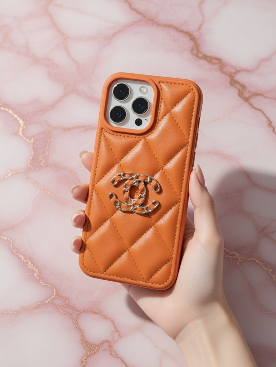 💎 Designer Style iPhone Cover | Elegant Leather Finish