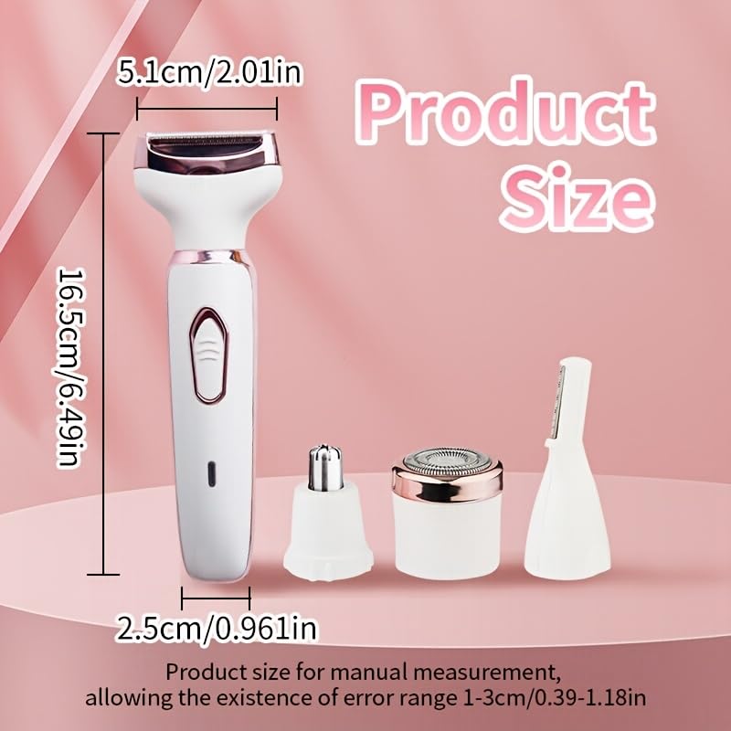 💕🪒 4-in-1 Women’s Electric Razor | Smooth & Gentle Shaving
