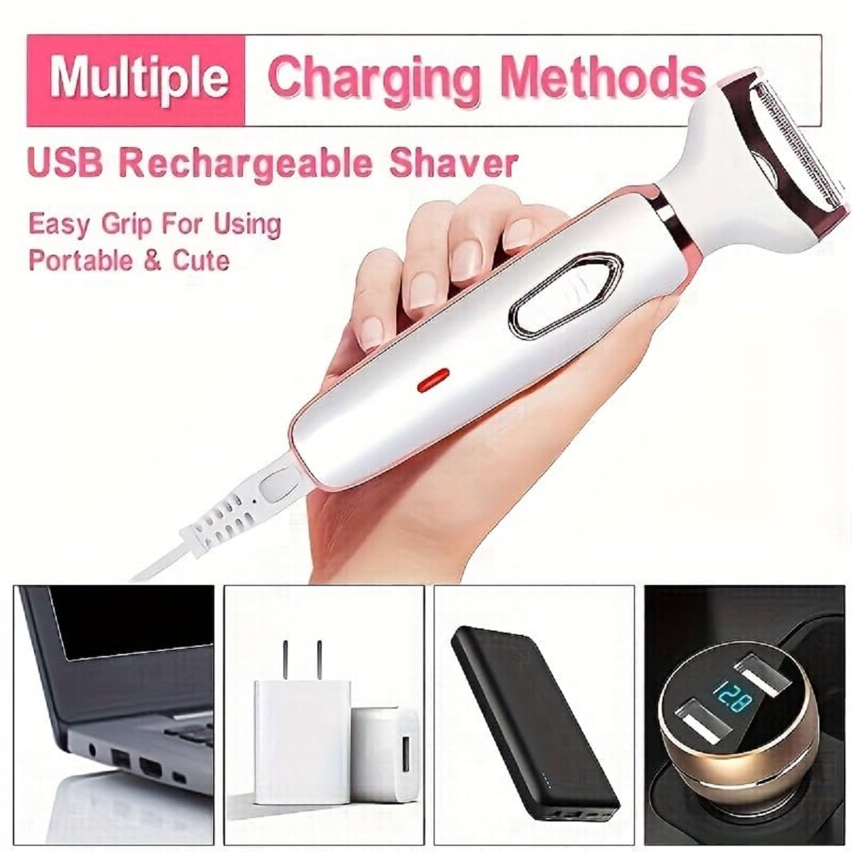 💕🪒 4-in-1 Women’s Electric Razor | Smooth & Gentle Shaving