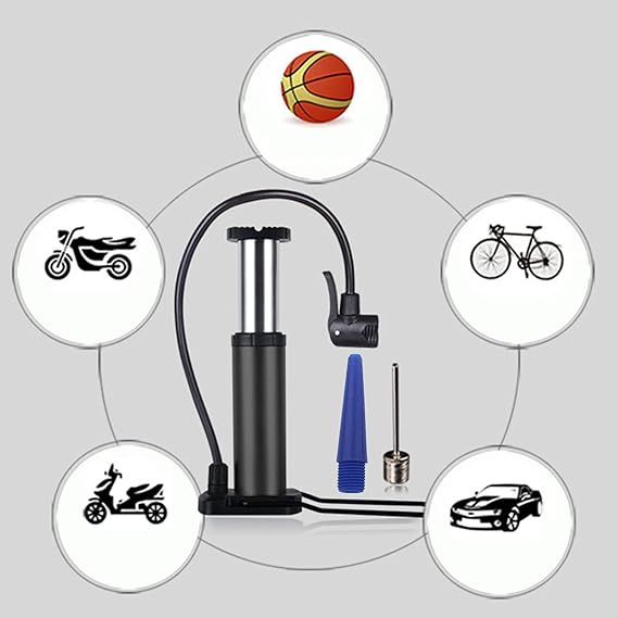 Mini Foot Pump – Portable Air Pump for Bikes, Cars & Sports Equipment