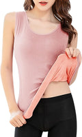Womens Thermal Fleece Lined Underwear Tops Camisole
