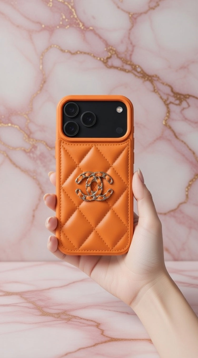 💎 Designer Style iPhone Cover | Elegant Leather Finish