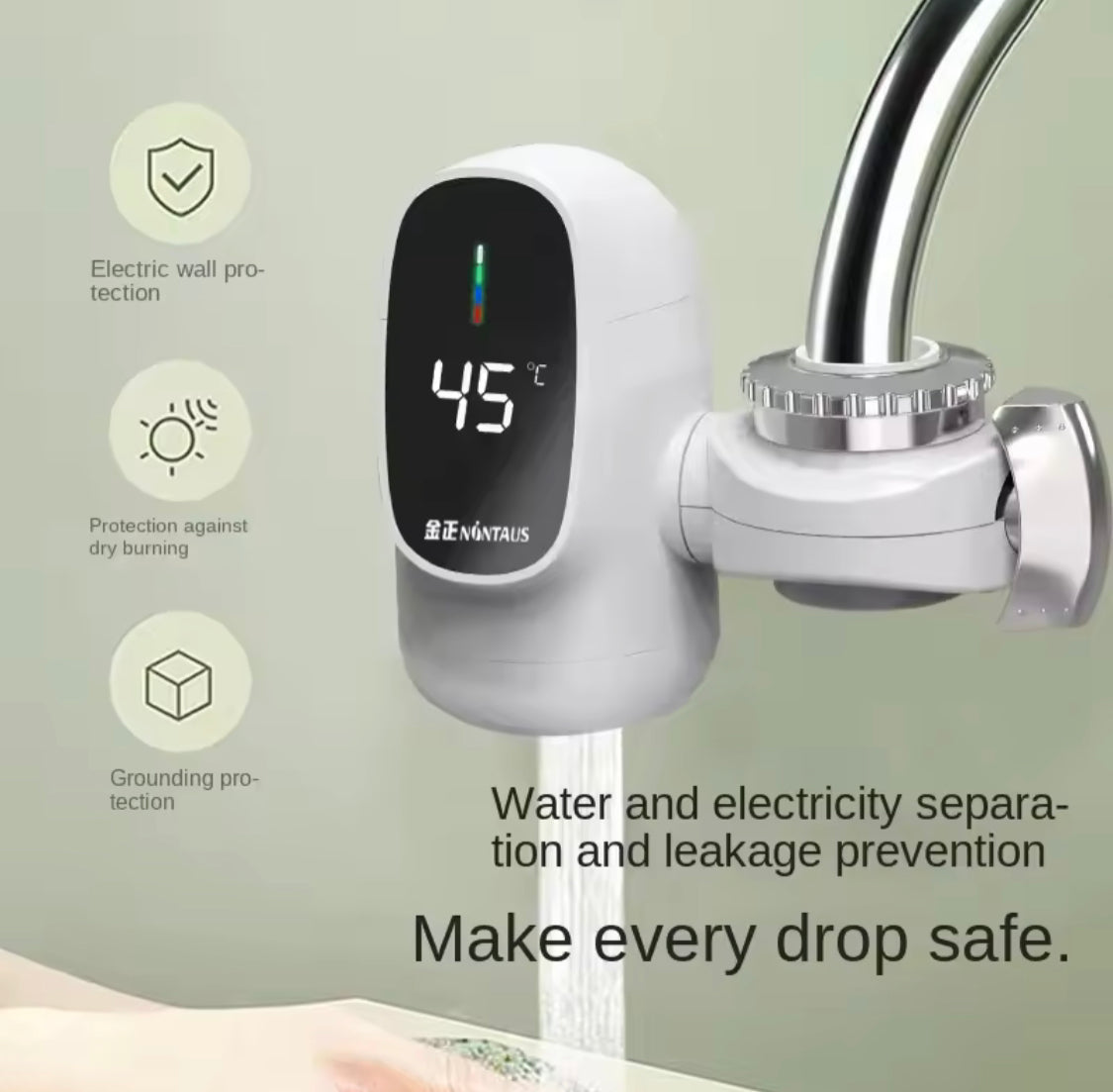 Kitchen Electric Water Heater Tap