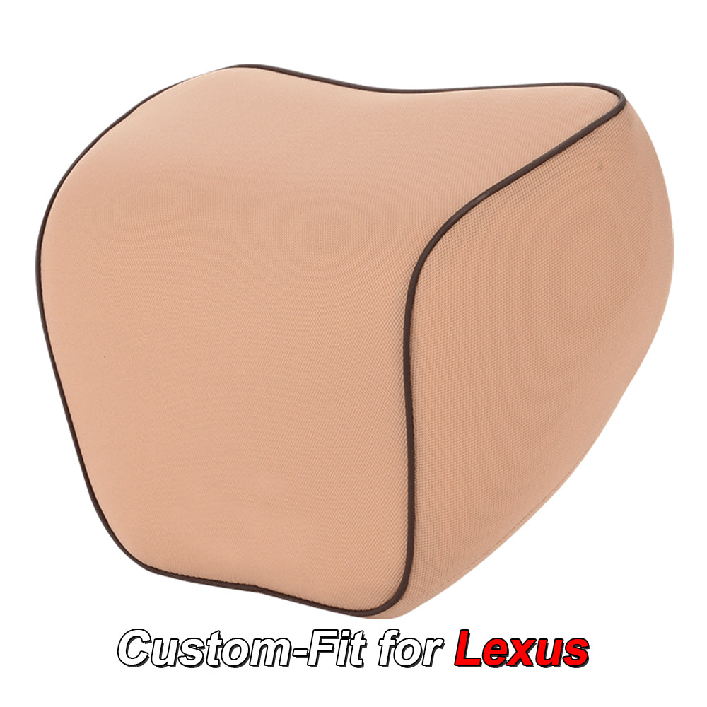 Lumbar Support Cushion for Car and Headrest Neck Pillow Kit, Custom-Fit For Lexus, Ergonomically Design for Car Seat, Car Accessories DLFJ254