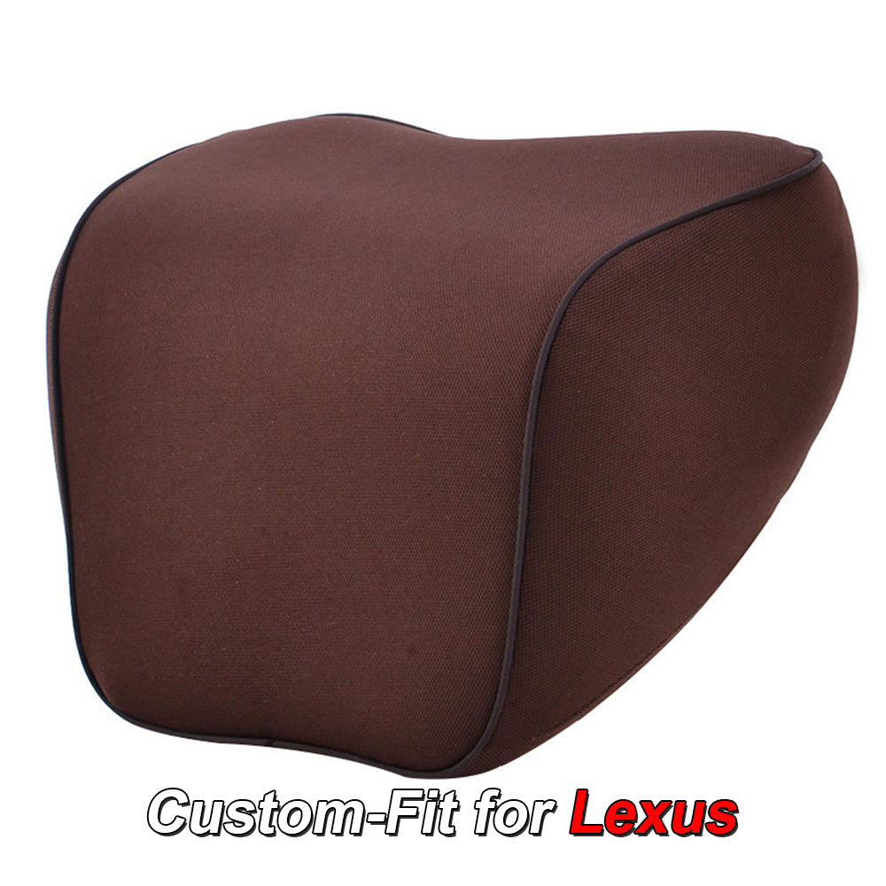 Lumbar Support Cushion for Car and Headrest Neck Pillow Kit, Custom-Fit For Lexus, Ergonomically Design for Car Seat, Car Accessories DLFJ254