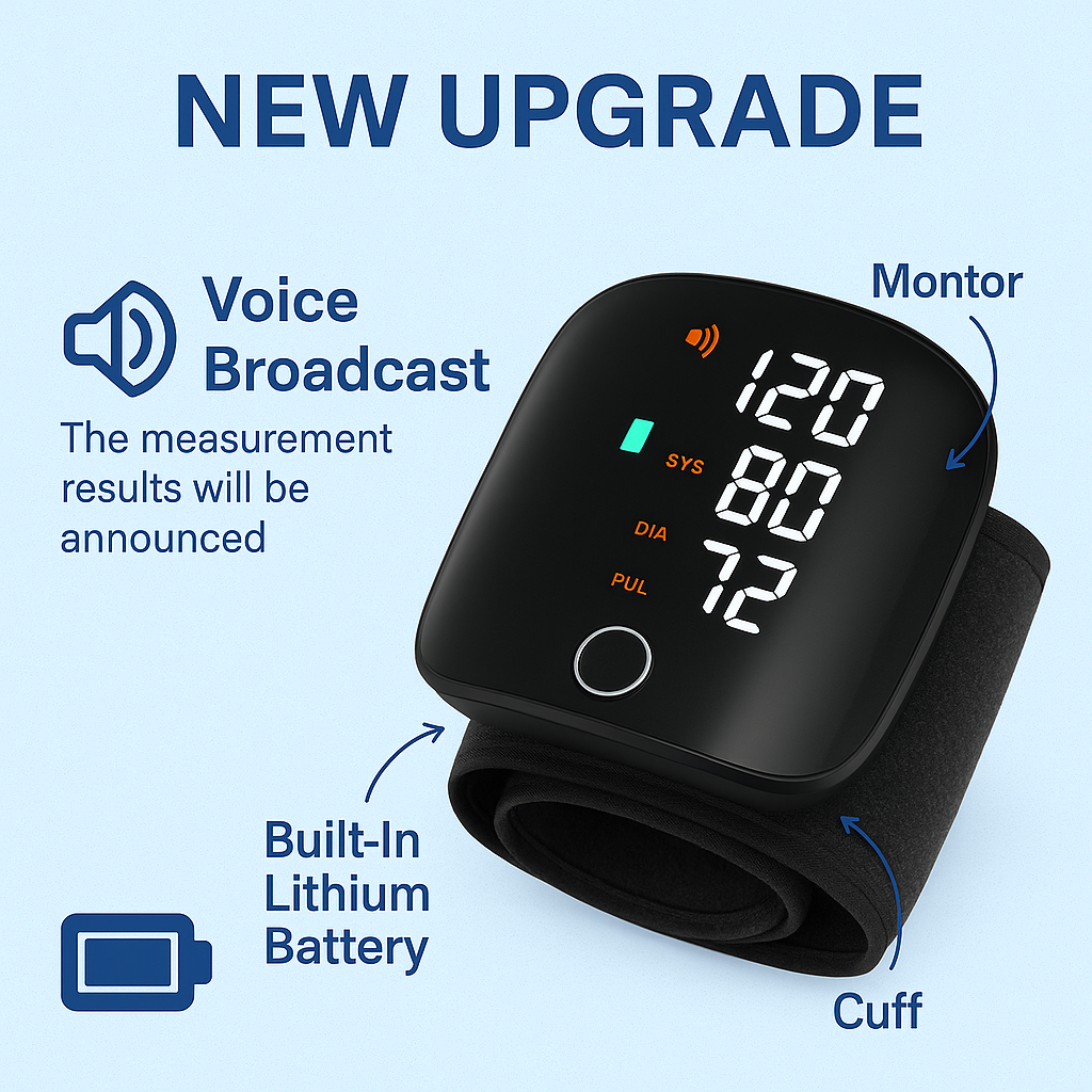 ORGINAL Rechargeable Digital Wrist Blood Pressure Monitors