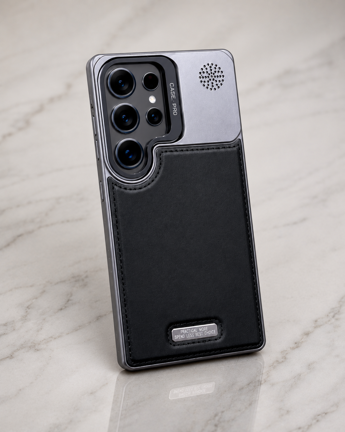 🛡️✨ Premium Leather Samsung Case | Magnetic MagSafe Protection