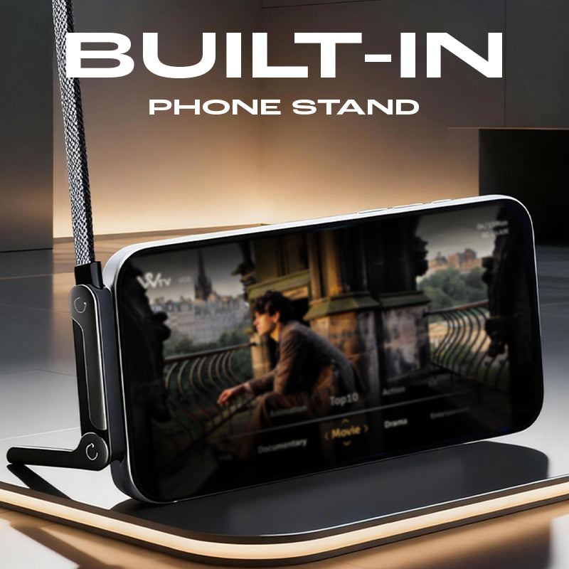 ChubbyCable StandLite™-  65W Braided Fast Charge Cable With Built-in Phone Stand