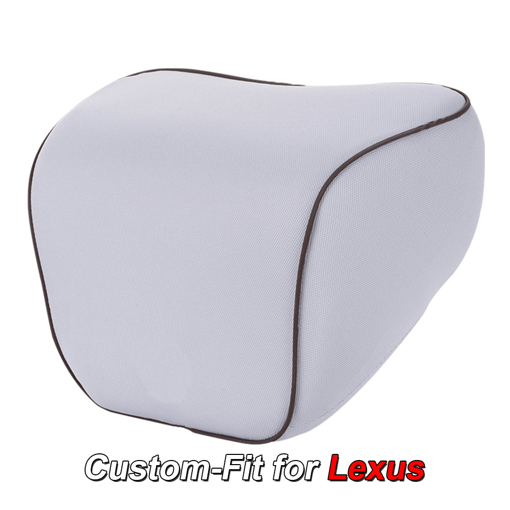 Lumbar Support Cushion for Car and Headrest Neck Pillow Kit, Custom-Fit For Lexus, Ergonomically Design for Car Seat, Car Accessories DLFJ254
