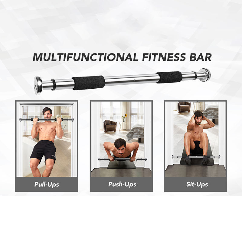 🏠🏋️‍♂️ Home Gym Pull-Up Bar | Strong Steel Bar with Padded Grips