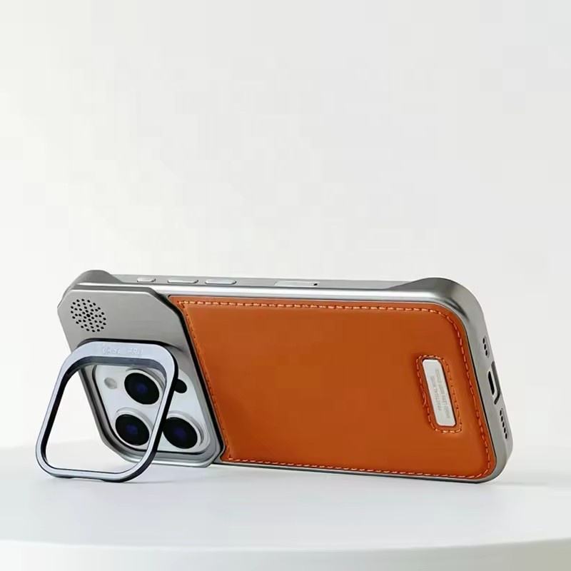 ✨🧲 Premium Leather iPhone Case | Anti-Fall Magnetic MagSafe Cover