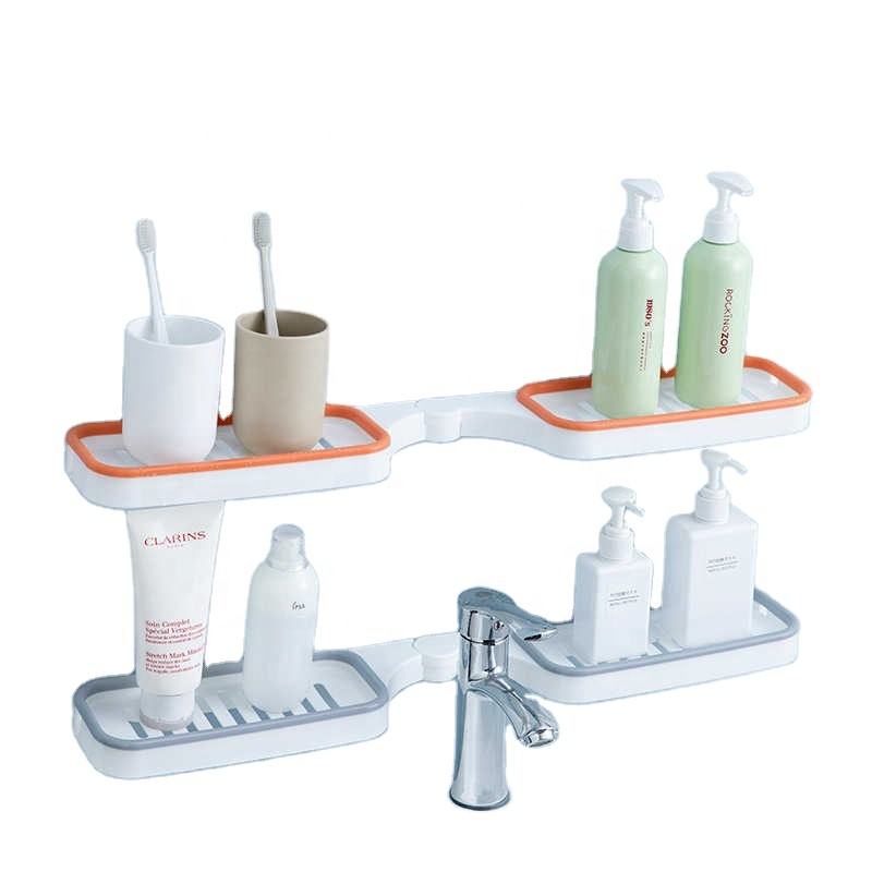 🔄🚿 Multifunction Bathroom Shelf | No-Drill Wall Mounted Rack