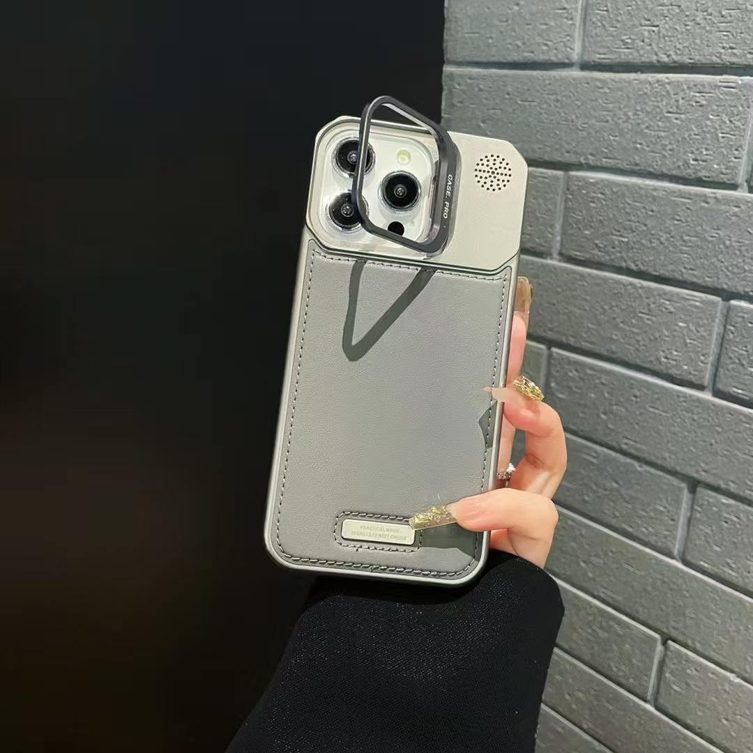 ✨🧲 Premium Leather iPhone Case | Anti-Fall Magnetic MagSafe Cover