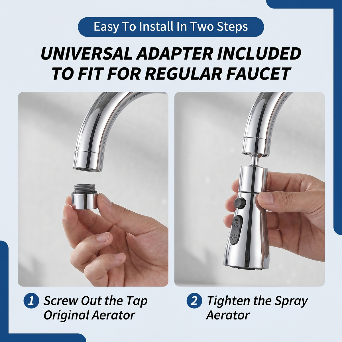 🚿✨ Multifunction Kitchen Faucet Sprayer | Water Saving Tap Attachment