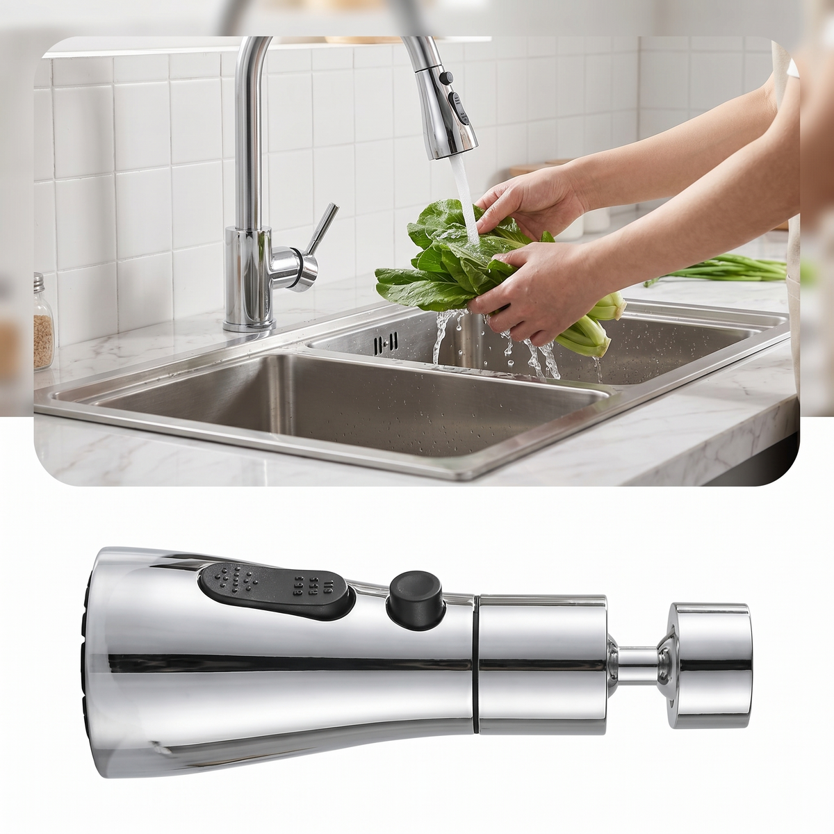 🚿✨ Multifunction Kitchen Faucet Sprayer | Water Saving Tap Attachment