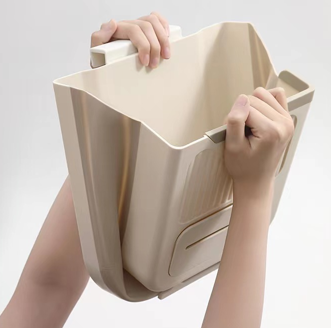 🍳🗑️ Kitchen Hanging Garbage Bin | Drill-Free Foldable Design