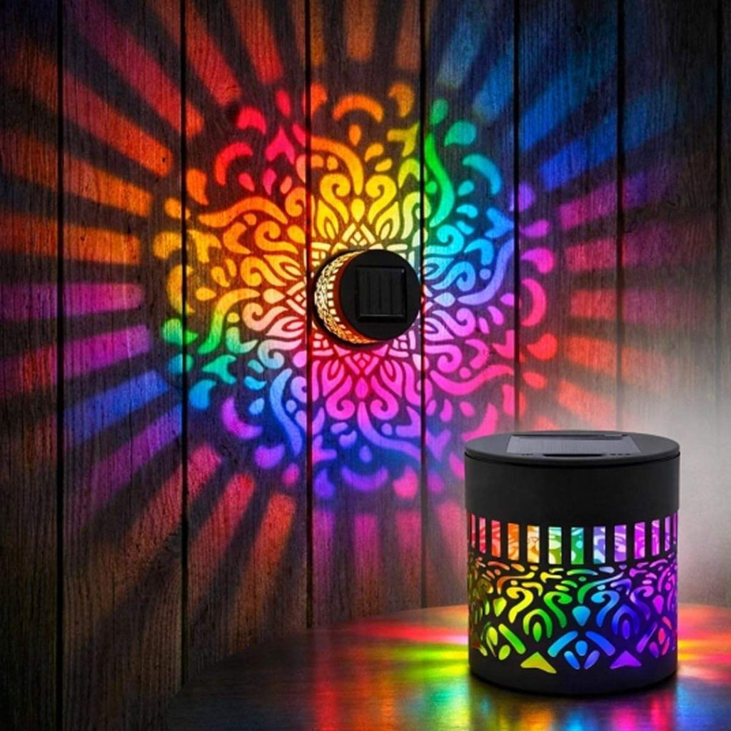 💡🌸 RGB Mandala Pattern Lamp | Decorative Garden & Outdoor Light