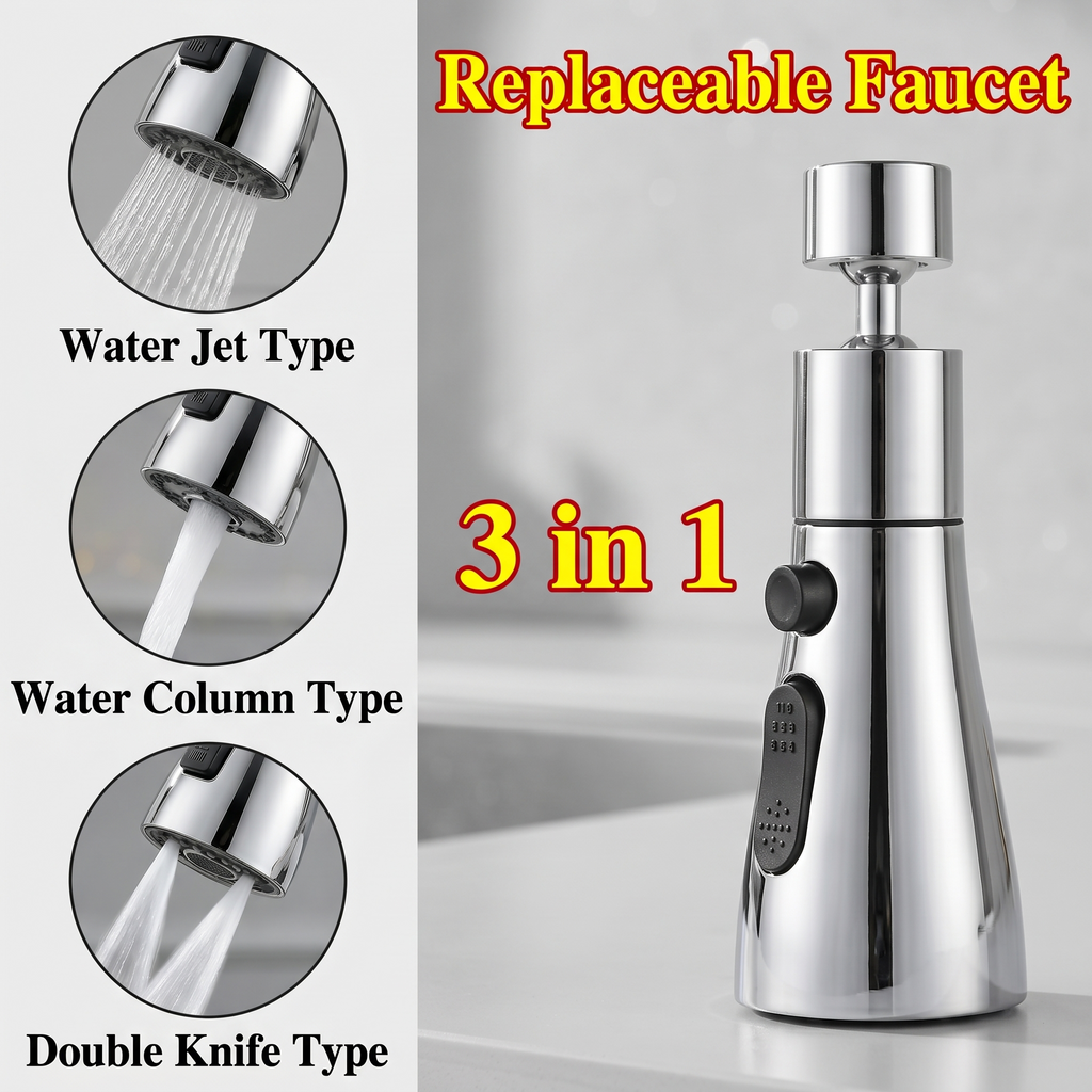 🚿✨ Multifunction Kitchen Faucet Sprayer | Water Saving Tap Attachment