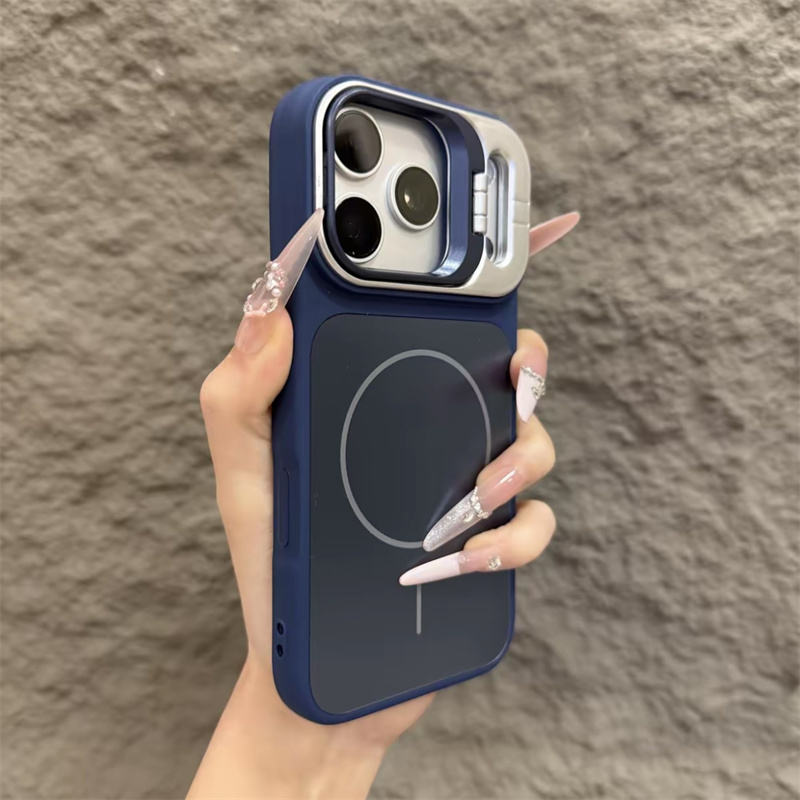 📱✨ Lens Bracket iPhone Case | Magnetic Protective Cover