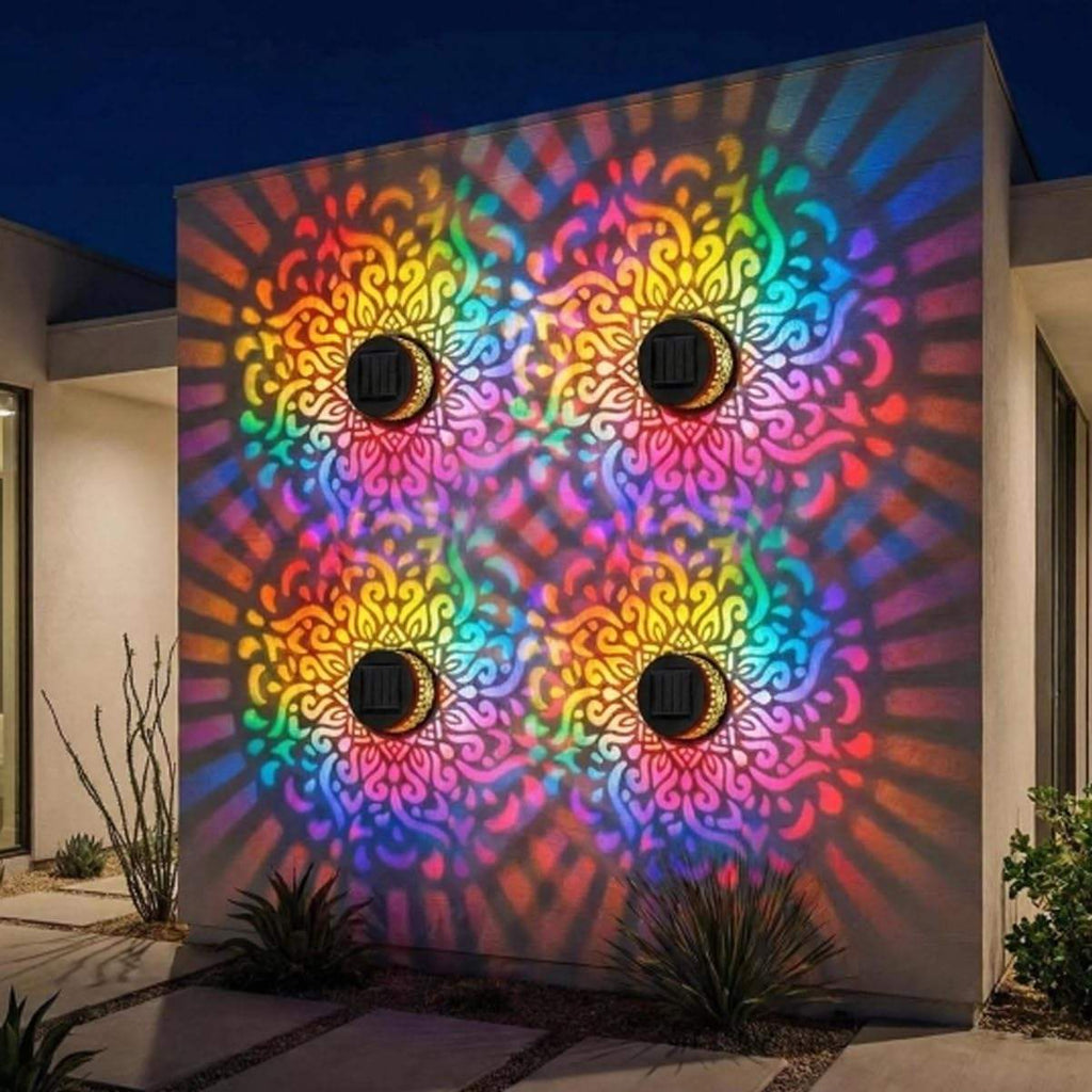 💡🌸 RGB Mandala Pattern Lamp | Decorative Garden & Outdoor Light