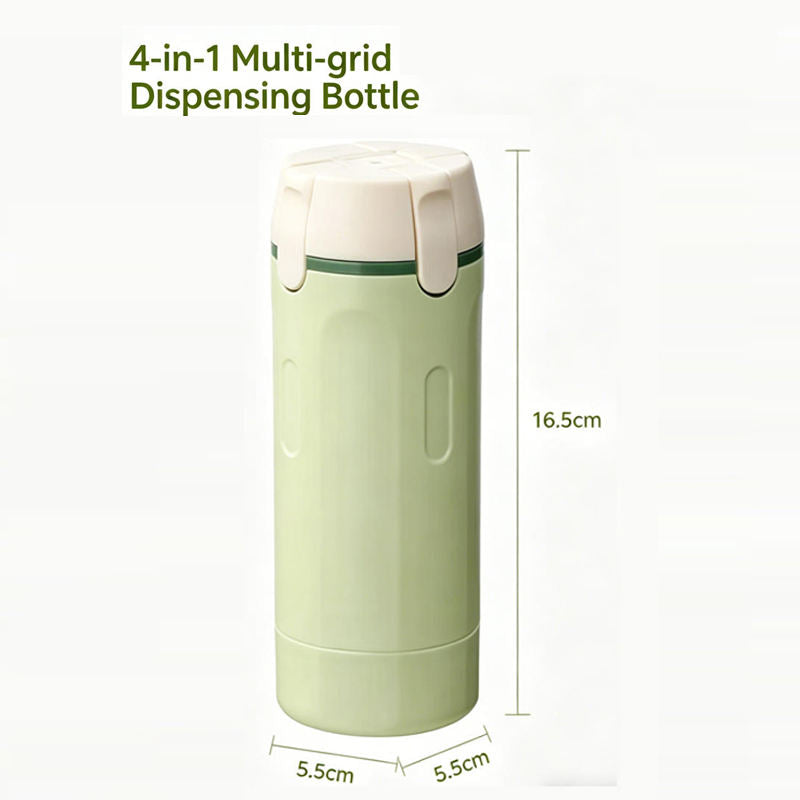✈️🧴 4-in-1 Travel Dispenser Bottle | Refillable Liquid Storage Set