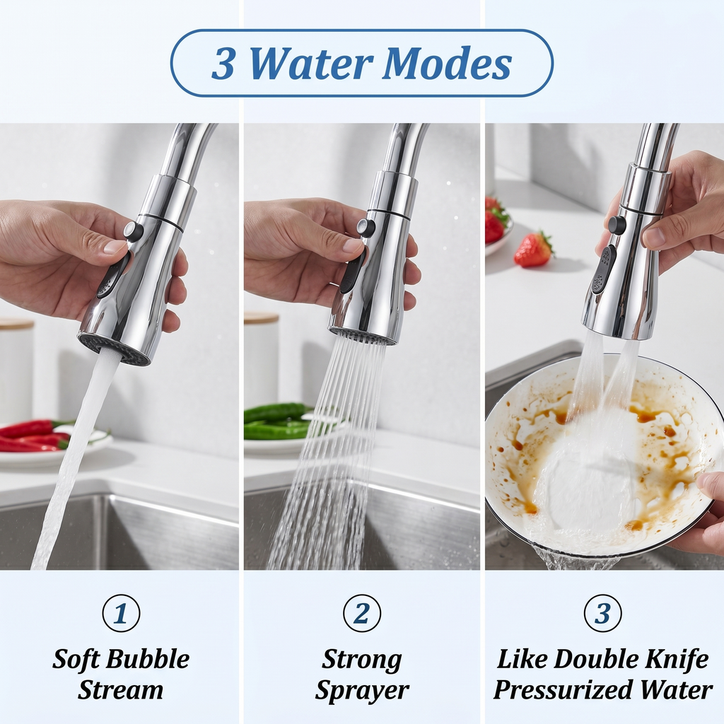 🚿✨ Multifunction Kitchen Faucet Sprayer | Water Saving Tap Attachment