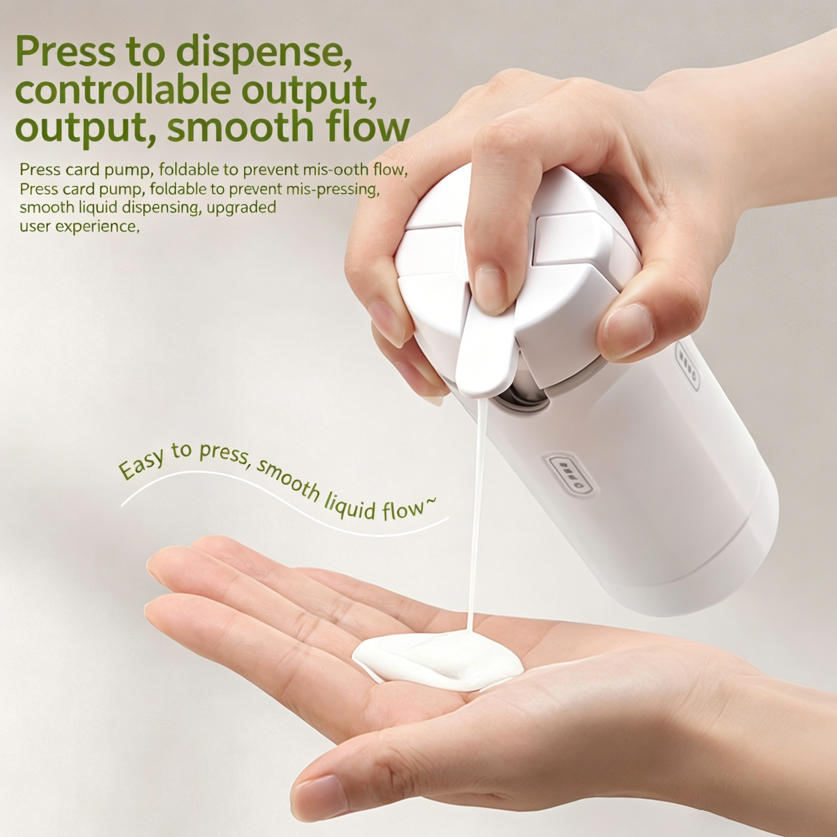 ✈️🧴 4-in-1 Travel Dispenser Bottle | Refillable Liquid Storage Set