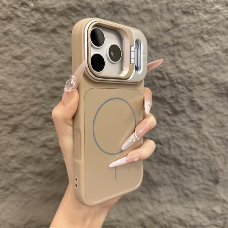 📱✨ Lens Bracket iPhone Case | Magnetic Protective Cover