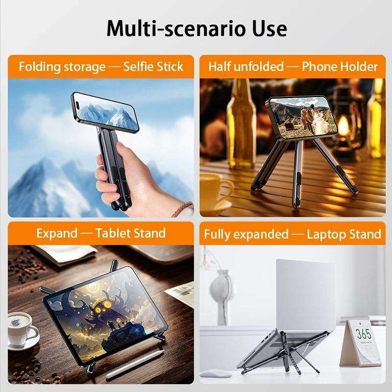 ✨📱 Foldable Magnetic Laptop Stand | Phone, Tablet & iPad Holder