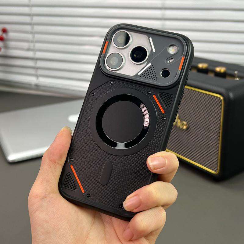 🤖✨ Luxury Mecha Style Matte iPhone Case | Magnetic Protective Cover