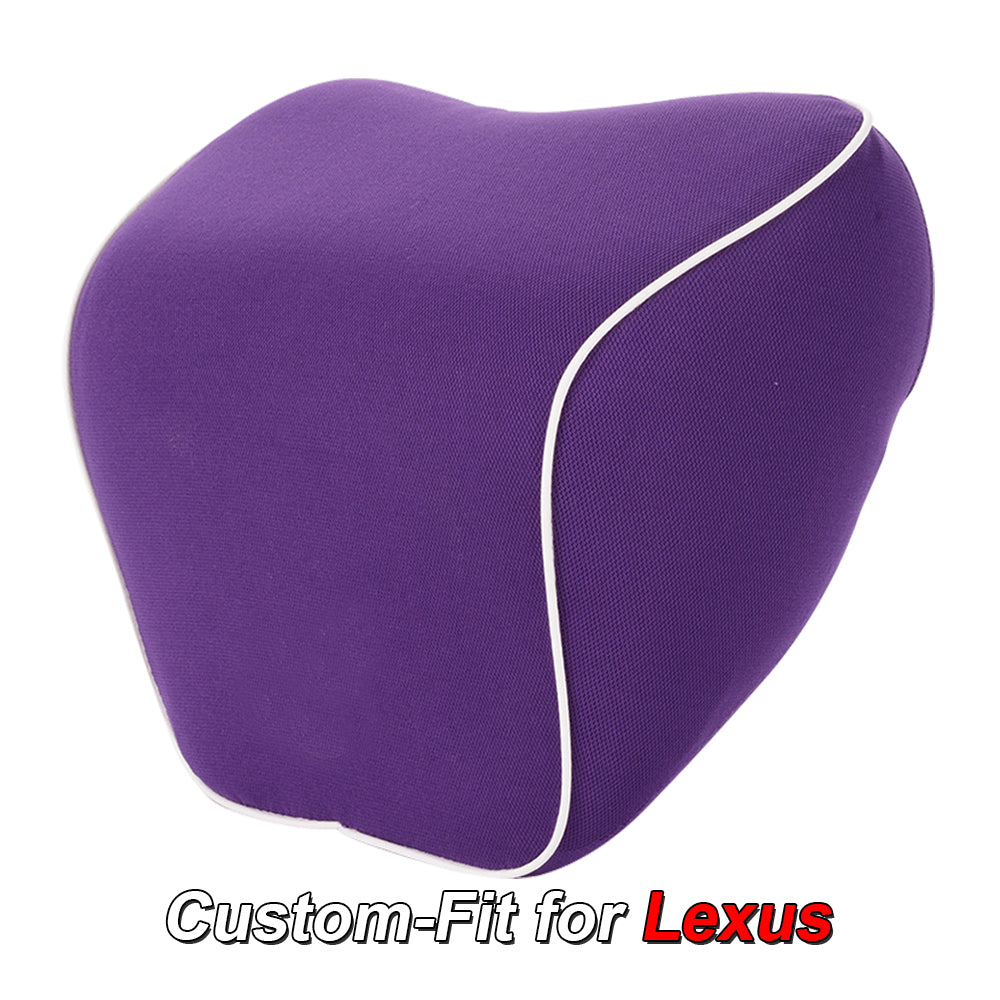Lumbar Support Cushion for Car and Headrest Neck Pillow Kit, Custom-Fit For Lexus, Ergonomically Design for Car Seat, Car Accessories DLFJ254