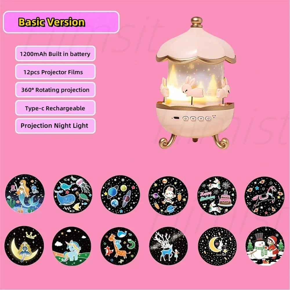 🌟💫 📽️Star Projector for Kids 12 Films Star Lights for Ceiling Projector Baby Night Lamp with  Exquisite Gifts