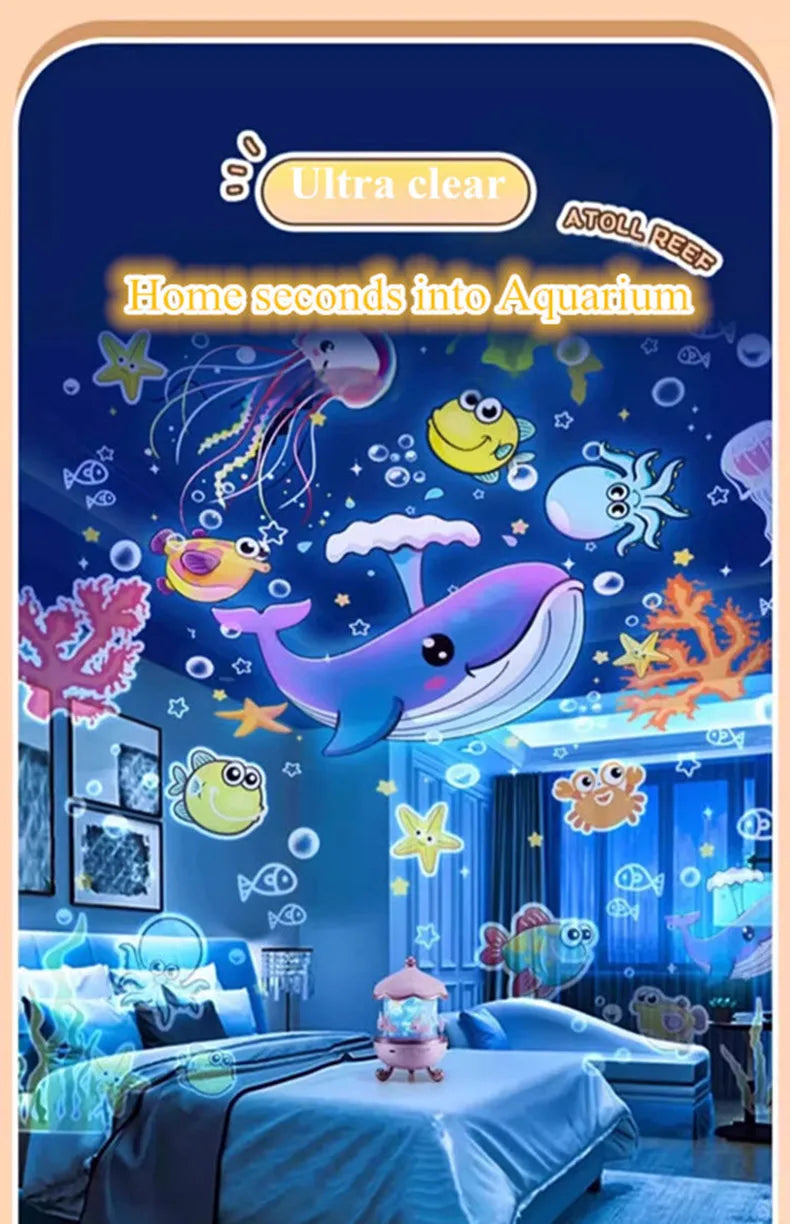 🌟💫 📽️Star Projector for Kids 12 Films Star Lights for Ceiling Projector Baby Night Lamp with  Exquisite Gifts