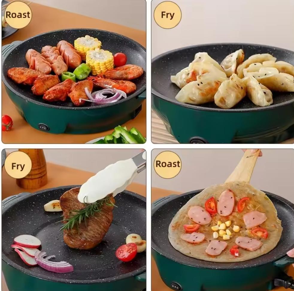 ⚡🍳 Multi-Purpose Electric Cooking Pan | Non-Stick