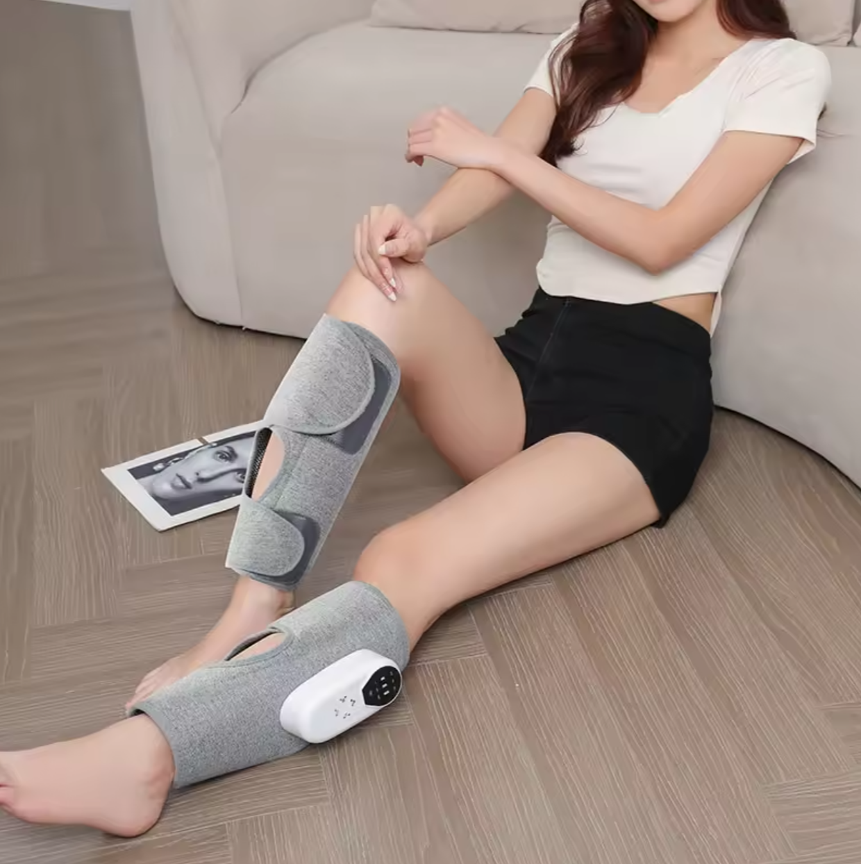 💪🦵 Calf Compression Massager (1 Leg) | Portable Heat Massage
