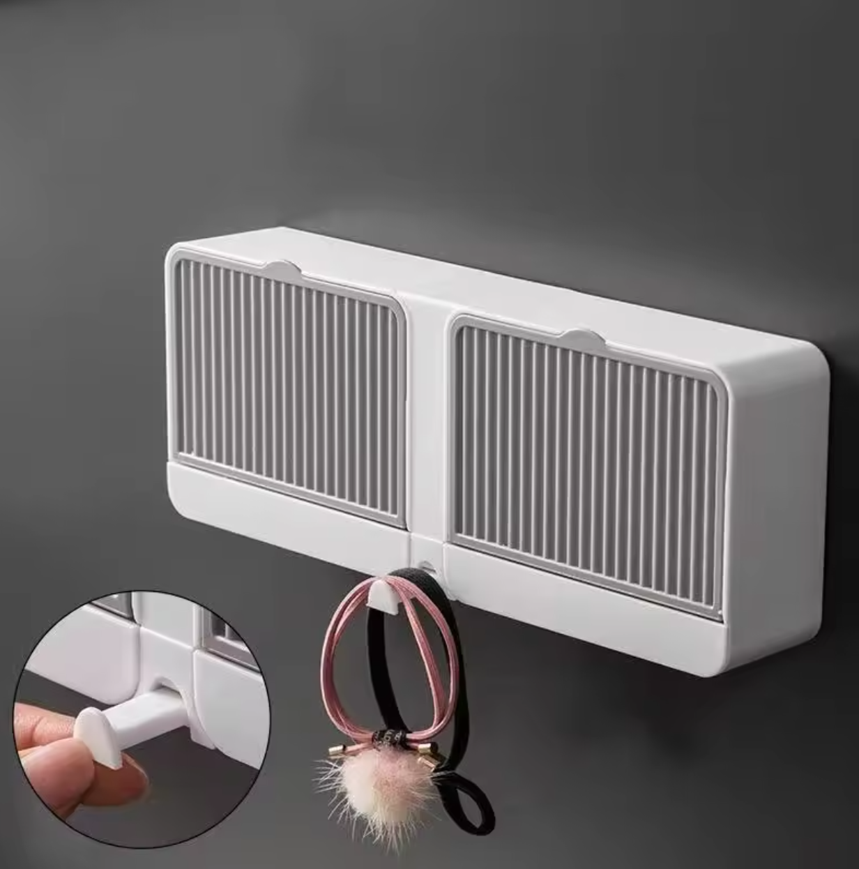 2-in-1 Wall Soap Holder 🧼🪝 – Self Draining, No Drills