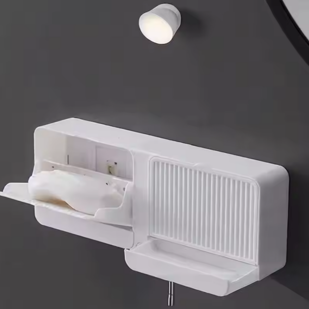 2-in-1 Wall Soap Holder 🧼🪝 – Self Draining, No Drills
