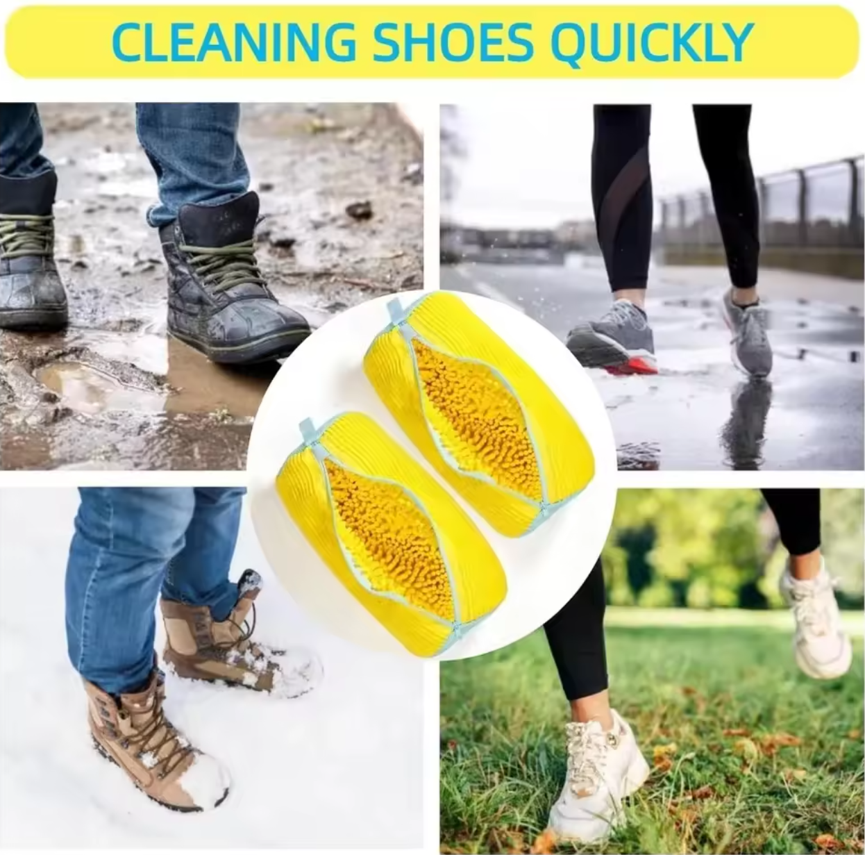 👟🧼 Durable Shoe Washing Machine Bag | Safe Cleaning for All Shoes