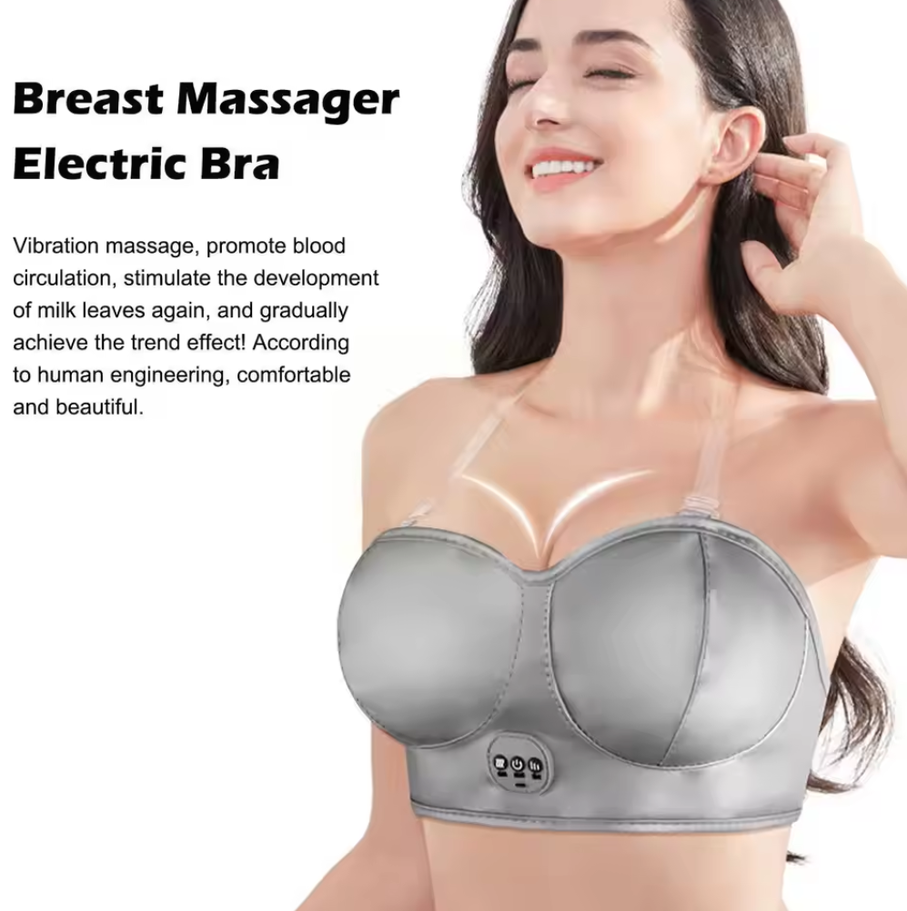 💖✨ Breast Enhancement Vibration Bra | Comfortable Lift Support