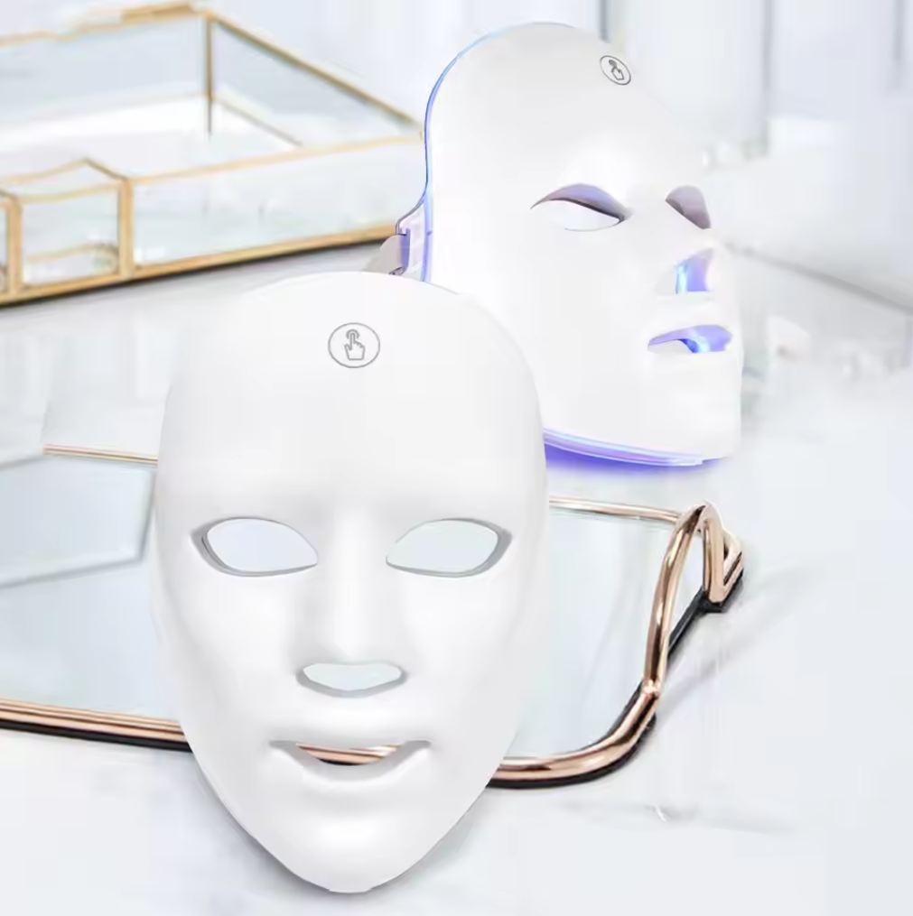 🌈💡 7-Color LED Facial Mask | Red & Infrared Light Therapy