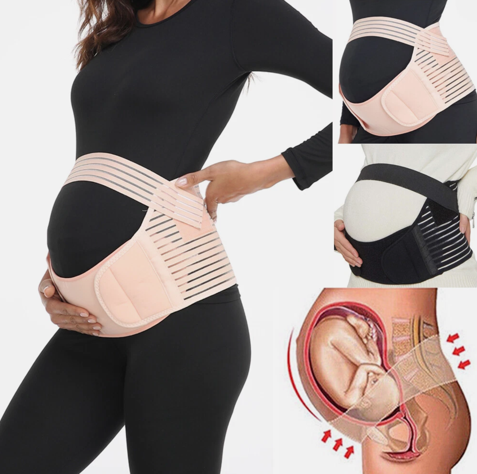 🌟🤱 Comfortable Pregnancy Belt | Adjustable & Breathable