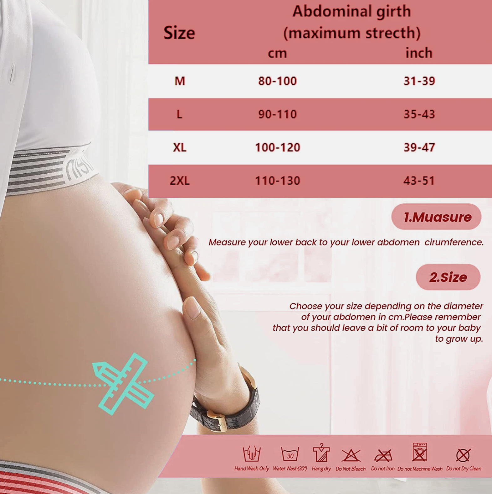 🌟🤱 Comfortable Pregnancy Belt | Adjustable & Breathable