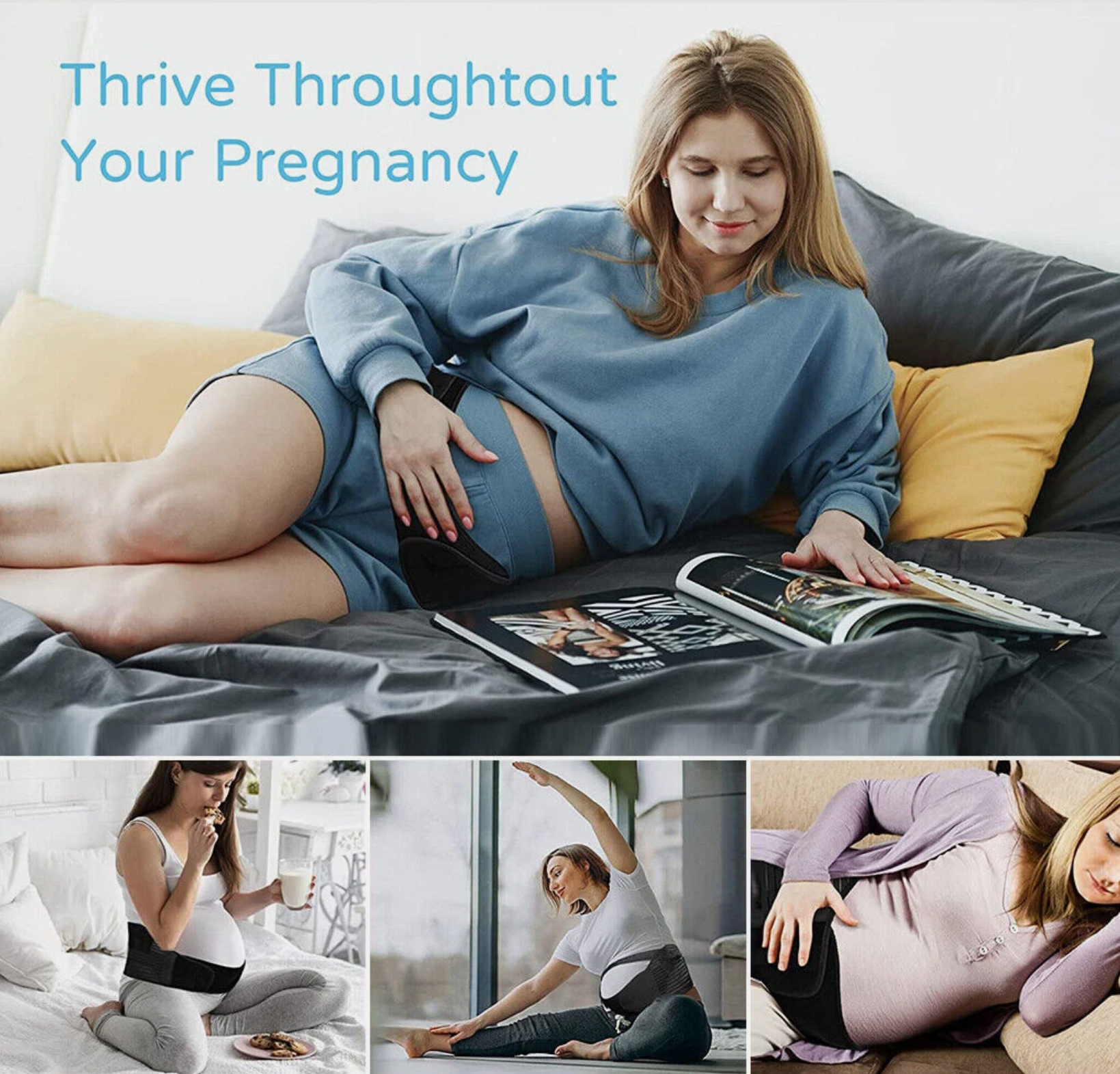 🌟🤱 Comfortable Pregnancy Belt | Adjustable & Breathable