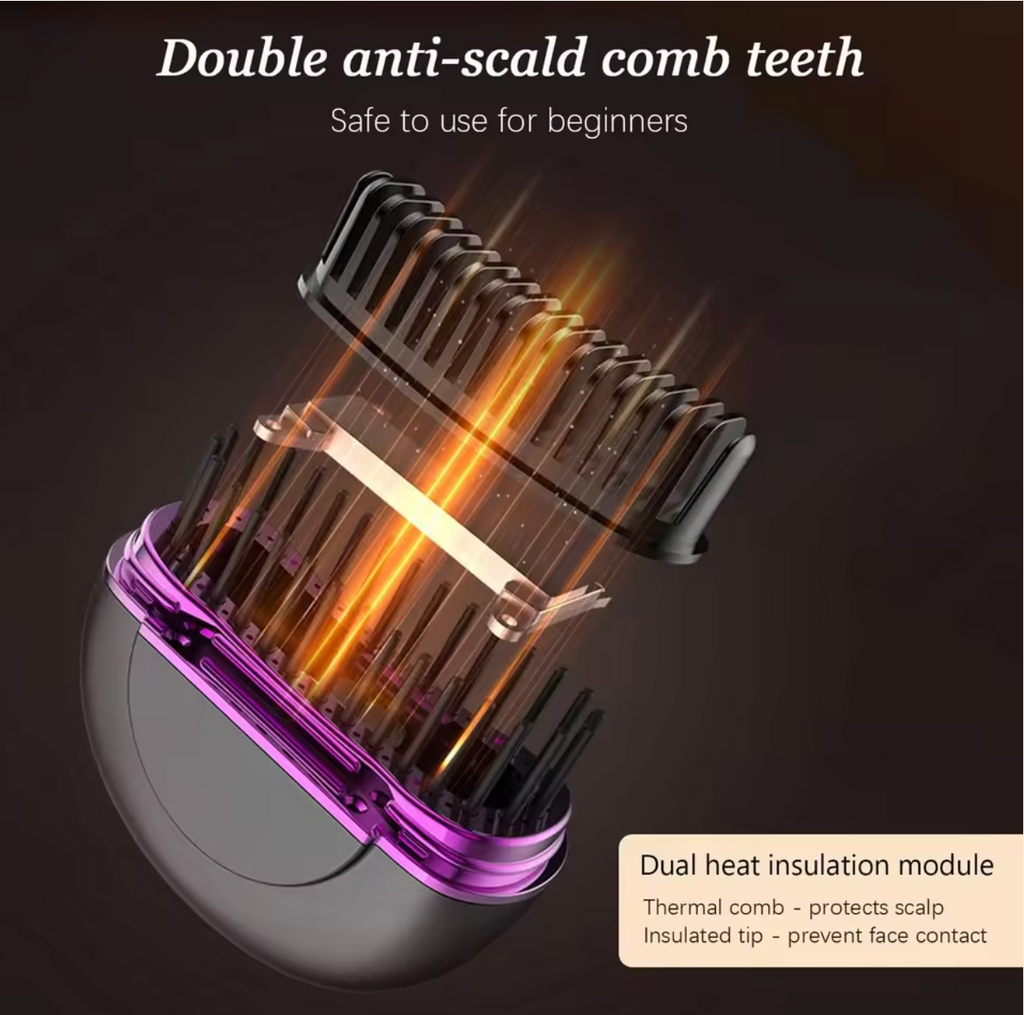 🔥💇‍♀️ Portable Wireless Hair Comb | Fast Straightening Tool