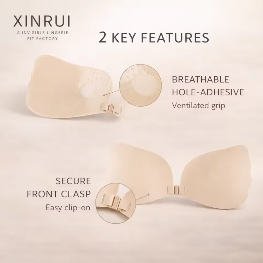 👙✨ Invisible Adhesive Push-Up Bra | Strapless Lift Support
