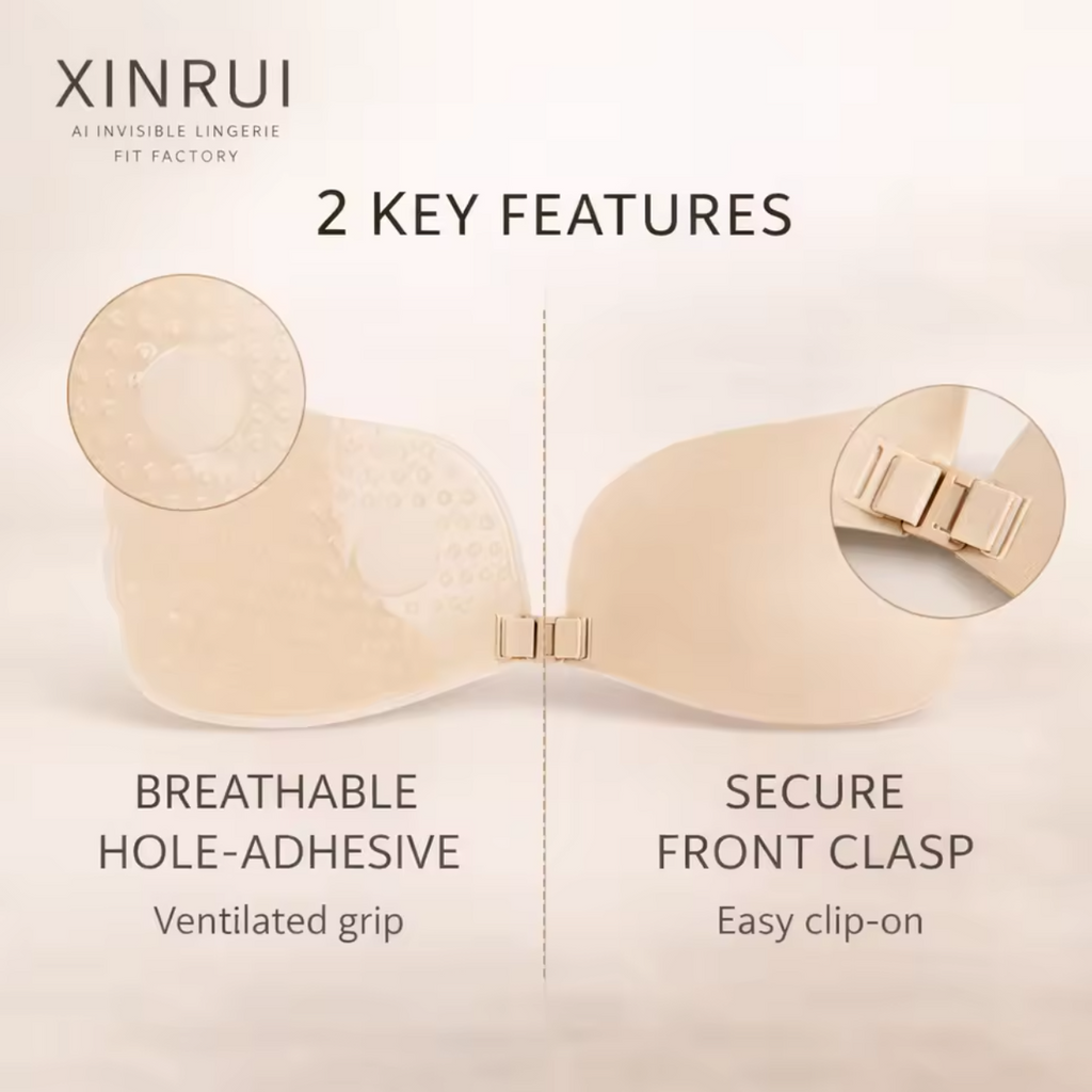 👙✨ Invisible Adhesive Push-Up Bra | Strapless Lift Support