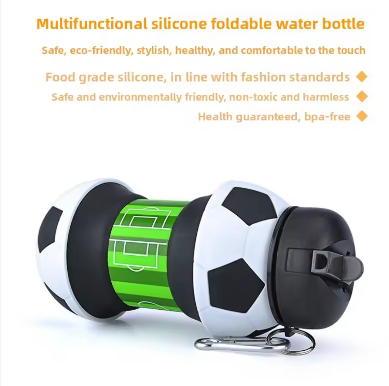 🏃‍♂️💧 Foldable Sports Water Bottle | Lightweight Silicone Design