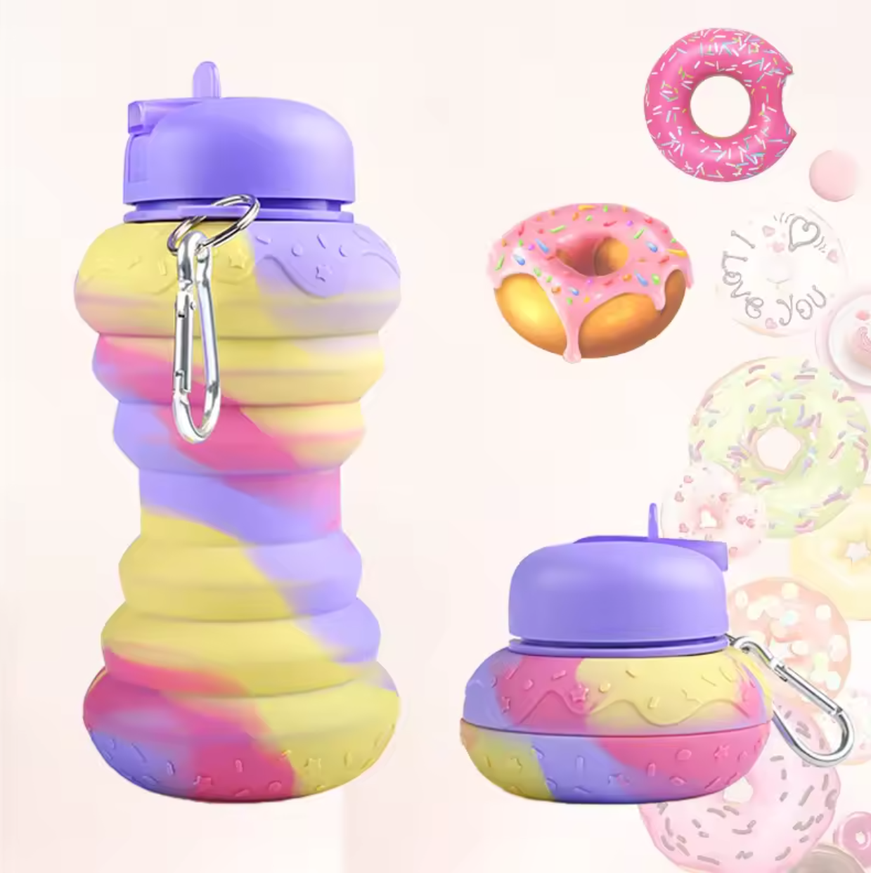 🏃‍♂️💧 Foldable Sports Water Bottle | Lightweight Silicone Design