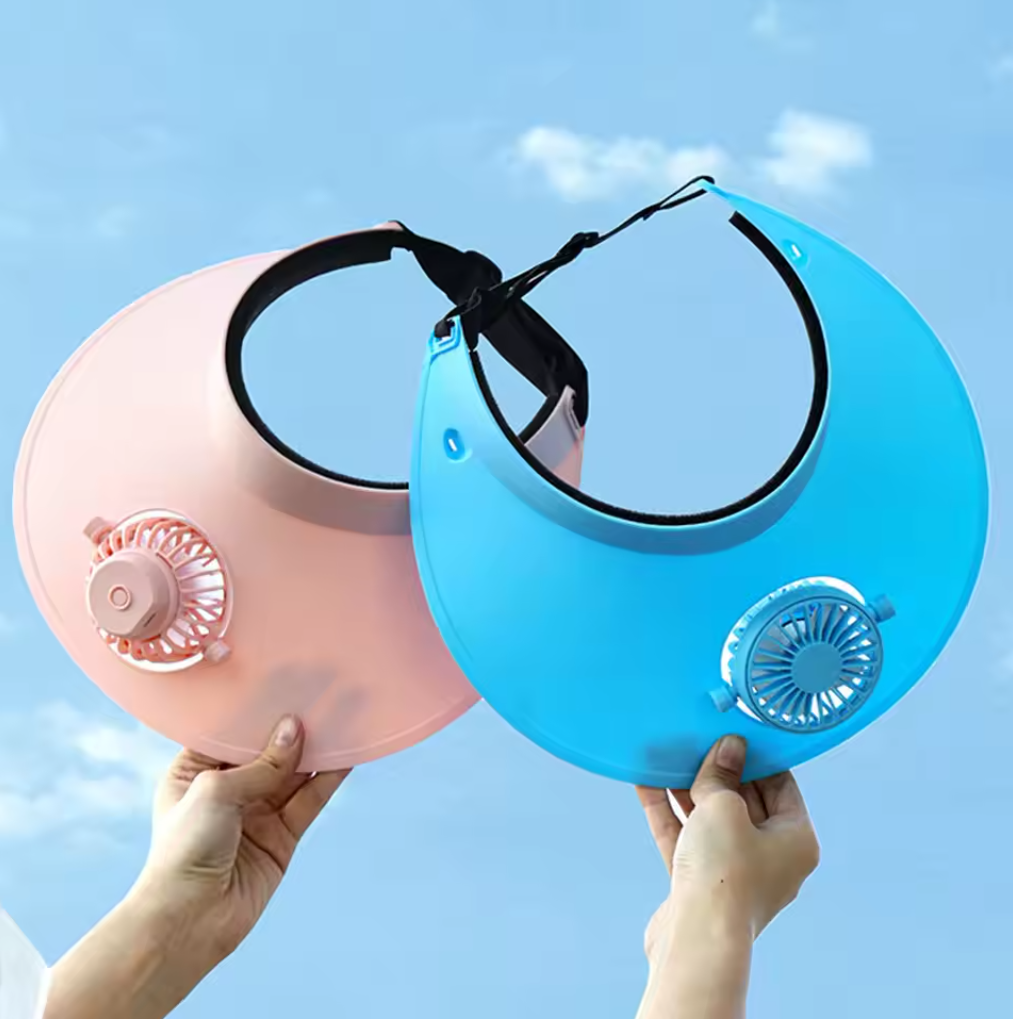 🔋💨 Summer Fan Hat | Portable Outdoor Heat Protection Cap