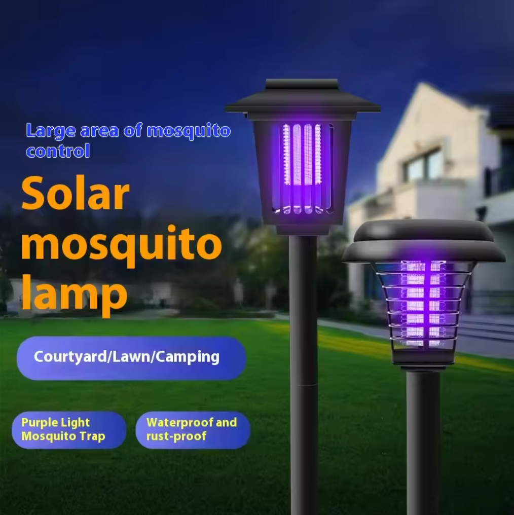 🦟⚡ Solar Mosquito Killer Lamp | Waterproof UV Electric Zapper